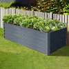 Vyvýšený záhradný záhon BestBerg VZ-940A / 940 l / 180 x 90 x 58 cm / sivá