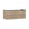 Hansgrohe Xelu Q - Umývadlová skrinka, 50x118x55 cm, 2 zásuvky, prírodný dub/chróm 54084000