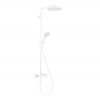 Hansgrohe Raindance S - Sprchový set s termostatom, priemer 24 cm, 3 prúdy, EcoSmart+, matná biela 28825700