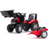 Falk Šlapací traktor 996AM Case IH Puma 240CVX s nakladačem a vlečkou