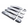 Kryty kľučiek dverí VW POLO 9N 2000 - 2009 chróm plast