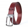 Kožený opasok SILVERLINE, šírka 3.3cm, Ručná výroba na Slovensku - Bordová