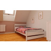 Postel z masívu borovice Kamil 160x200 cm biela + rošt ZADARMO