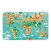Magnetická hra Mapa sveta Dinosaury Magnetic Dino Planisphere Janod 50 magnetiek od 7 rokov J05836