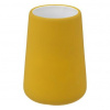 KERAMICKÝ kelímok na zubné kefky, žltý matný
