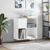 Skrinka na platne biela 84,5x38x89 cm kompozitné drevo-ForU-831772