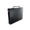 Černá luxusní kožená zipová spisovka A4 116-5051-60