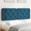 Panel na čelo postele modrý 120 cm zamat-ForU-374724
