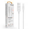 Aligator DAKAMUOUTWT Dátový micro USB 2A, 1m, bílý