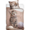 TipTrade bavlna obliečky Mačiatko Mourek a klbko 140x200 70x90