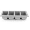 Hendi Príborník - 4x box na príbory - 530x325x100 mm - sivý | Hendi 552308
