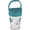 LOVI hrnček so slamkou Lovely Girl Junior zeleno/šedý 250ml