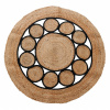 H&S Decoration Koberec Jute, (fi) 90 cm, hnedá/čierna