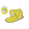Teddies Stan plážový s UV filtrom 140x70x62cm samorozkladací polyester/kov ovál žltý v látkovej taške
