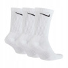 Nike ponožky 3 páry 3PPK VALUE COTTON CREW SX4508 101 biele