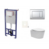 Swiss aqua technologies Cenově zvýhodněný závěsný WC set SAT do lehkých stěn / předstěnová montáž+ WC SAT Brevis SIKOSSBR21K