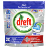 Tablety Dreft Fairy Platinum pre umývačku riadu 90 ks (Tablety Dreft Fairy Platinum pre umývačku riadu 90 ks)
