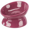 Trixie Miska zvýšená, ergonomická, keramická, vínová 0.15 l/ø 13 cm