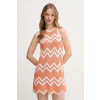 Šaty Pepe Jeans ORIANA DRESS oranžová farba, mini, priliehavá, PL953728 L