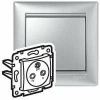 Legrand VALENA TV+R+S-prieb.zás. (7701 37) hliník