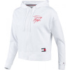 Tommy Hilfiger FZ HOODIE LWK biela,červená Dámska mikina XS