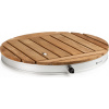 Sumatra Teak Round BES14-CoolBr-RD-SI