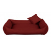 LUXDIAMOND obdĺžnikový pelech pre psa, bordó - 80 cm x 65 cm