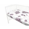 Baby Nellys bavlna prestieradlo Plameniak slivkový 70x140