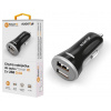 Chytrá nabíjačka do auta ALIGATOR 3.4A, 2xUSB, smart IC, čierna