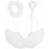 Dievčenský kostým - Angel Angel Wings Aureola biele perie (Angel Angel Wings Aureola biele perie)