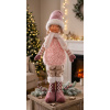 Dekorácia MagicHome Vianoce, Chlapec, ružový, 75 cm