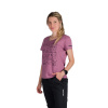 Northfinder Dámske outdoorové tričko z organickej slub bavlny AMIE rosewine M TR-6004OR