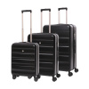 Sada cestovních kufrů AEROLITE T-635/3 - černá - 100.8 / 67 / 38.8 L