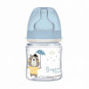 Canpol babies fľaša sa širokým hrdlom Bonjour Paris modrá 120ml