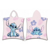 Jerry Fabrics Plážová osuška pončo Lilo a Stitch Pink 50 x 115 cm