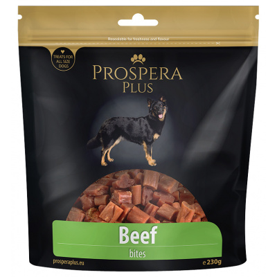 Prospera Plus pochúťka kúsky z hovädzieho mäsa 230 g