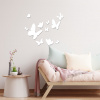 drevo zivota Drevená dekorácia na stenu MOTÝLCI Farebný vzor: Biela, Rozmery (cm): 9-35