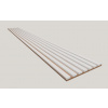 Dekoračný 3D lamelový Akustic panel 265x30x2,4 cm Filc MDF Dub Jesenný lamela fólia Biela 3D-F-MDF-BIEL-DJ