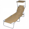 Záhradné lehátko - Záhrada Deckchair Bujany Beverly Wood, čierna (Záhrada Deckchair Bujany Beverly Wood, čierna)