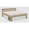 Manželská posteľ REA LARISA 160/180 Farba: Dub canyon