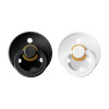 BIBS Colour cumlíky z prírodného kaučuku 2ks – veľkosť 1 black-white
