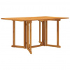 vidaXL Skladací záhradný stôl motýľ 150x90x75 cm tíkový masív - Hnedá - 135040-81345