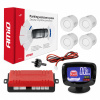 AMiO - Parkovací asistent LED-GRAF 4-senzorové, biele 01563