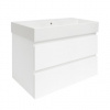 Kúpeľňová skrinka s umývadlom SAT B-Way 79x50x45 cm biely lesk BWAY280WU2BI