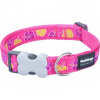 Obojek RD 12 mm x 20-32 cm - Hibiscus Hot Pink