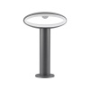 Záhradné LED stĺpikové svietidlo 9W, 3000K, 500lm, IP54, sivé VT-909 (V-TAC)