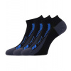 VoXX® Rex 19 Unisex nízke ponožky - 3 páry BM000005530500102521 čierna 35-38 (23-25)