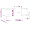 vidaXL Konferenčný stolík sivý sonoma 102x50x40cm kompozitné drevo - Sivá - 118669-65341