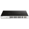D-Link DGS-1210-28P 28-port Gigabit Smart+ PoE Switch, 24x GbE PoE+, 4x RJ45/SFP, PoE 193W DGS-1210-28P/E