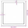 vidaXL Nástenná polica bledohnedá 60x60x(2-6) cm ošetrený masívny dub - Hnedá - 30700-171862